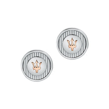 Load image into Gallery viewer, maserati jewels silver,rose gold cuff link 15x3mm
