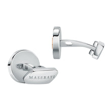 Load image into Gallery viewer, maserati jewels silver,rose gold cuff link 15x3mm
