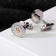 Load image into Gallery viewer, maserati jewels silver,rose gold cuff link 15x3mm
