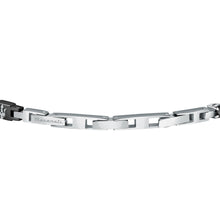 Load image into Gallery viewer, maserati jewels black / silver bracelet 22cm jewellery buckle
