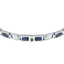 Load image into Gallery viewer, maserati jewels ceramic bracelet blu. ceramic+ip blu. 18.5+3cm
