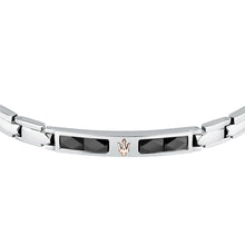 Load image into Gallery viewer, maserati jewels ceramic bracelet w/ blk cer &amp; ip rg 18.5+3cm
