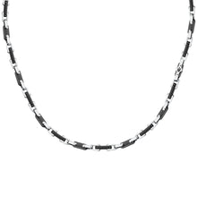 Load image into Gallery viewer, maserati jewels ceramic necklace stainless steel black 50+5cm
