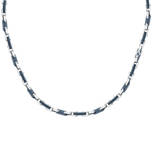 Load image into Gallery viewer, maserati jewels ceramic necklace stainless steel blue 50+5cm
