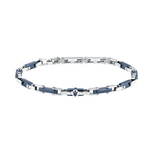 Load image into Gallery viewer, maserati jewels ceramic stainless steel bracelet blue 19.5+3.5cm
