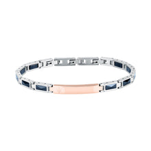 Load image into Gallery viewer, maserati jewels ceramic stainless steel bracelet rg ceramic blue 18+3.5cm
