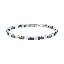 Load image into Gallery viewer, maserati jewels ceramic stainless steel bracelet yg ceramic blue 18+3.5cm
