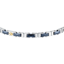 Load image into Gallery viewer, maserati jewels ceramic stainless steel bracelet yg ceramic blue 18+3.5cm
