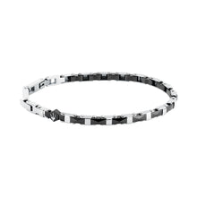 Load image into Gallery viewer, maserati jewels ceramic stainless steel bracelet black ceramic blk 18+3.5cm
