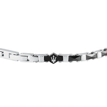 Load image into Gallery viewer, maserati jewels ceramic stainless steel bracelet black ceramic blk 18+3.5cm

