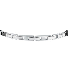 Load image into Gallery viewer, maserati jewels ceramic stainless steel bracelet black ceramic blk 18+3.5cm
