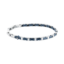 Load image into Gallery viewer, maserati jewels ceramic stainless steel bracelet blue ceramic blue 18+3.5cm
