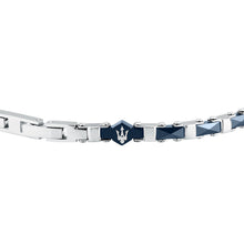 Load image into Gallery viewer, maserati jewels ceramic stainless steel bracelet blue ceramic blue 18+3.5cm
