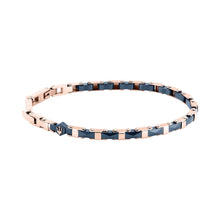 Load image into Gallery viewer, maserati jewels ceramic stainless steel bracelet blue+rg 18+3.5cm
