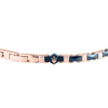 Load image into Gallery viewer, maserati jewels ceramic stainless steel bracelet blue+rg 18+3.5cm
