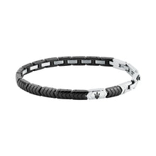 Load image into Gallery viewer, maserati jewels ceramic stainless steel bracelet black 18.5+3.5cm
