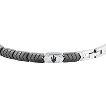 Load image into Gallery viewer, maserati jewels ceramic stainless steel bracelet black 18.5+3.5cm
