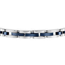 Load image into Gallery viewer, maserati jewels silver, blue, rose gold bracelet 210mm jewellery buckle
