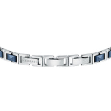 Load image into Gallery viewer, maserati jewels silver, rose gold, blue bracelet 22cm jewellery buckle
