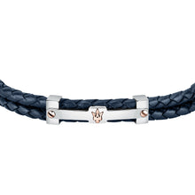 Load image into Gallery viewer, maserati jewels silver, blue, rose gold bracelet 22cm jewellery buckle
