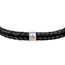 Load image into Gallery viewer, maserati jewels silver, black, rose gold bracelet 22cm jewellery buckle
