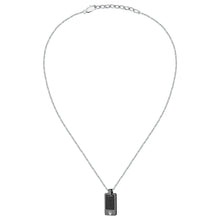 Load image into Gallery viewer, maserati jewels iconic pendant steel black cz black 45+5cm
