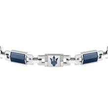 Load image into Gallery viewer, maserati jewels ceramic bracelet stainless steel blue ceramic blue 18+3.5cm
