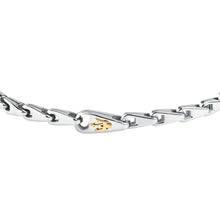 Load image into Gallery viewer, maserati jewels iconic bracelet stainless steel gold plated trident 18.5+3cm
