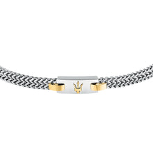 Load image into Gallery viewer, maserati jewels iconic bracelet stainless steel with ip gold plated 19+3cm
