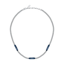Load image into Gallery viewer, maserati jewels iconic necklace with ip blue 45+5cm
