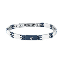 Load image into Gallery viewer, maserati jewels ceramic bracelet stainless steel blue 19+3cm
