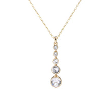 Load image into Gallery viewer, crystal flow gold plated pendant
