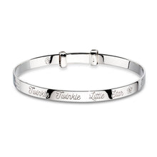 Load image into Gallery viewer, twinkle  diamond twinkle christening bangle
