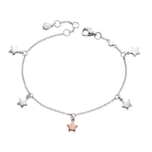 Load image into Gallery viewer, ivy  yellow gold  plated lots of star bracelet
