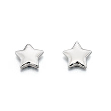 Load image into Gallery viewer, ava  plain small star stud earrings
