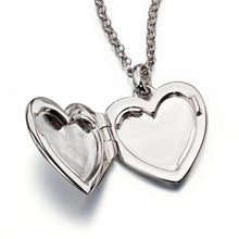 Load image into Gallery viewer, olivia  plain medium heart locket and chain
