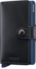 Load image into Gallery viewer, Miniwallet Original Black- Navy
