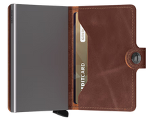 Load image into Gallery viewer, Miniwallet Vintage Brown
