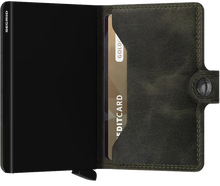 Load image into Gallery viewer, Miniwallet Vintage Olive Black

