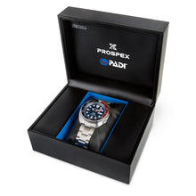 Load image into Gallery viewer, seiko prospex padi edition automatic black  dial 43.8mm, 200m silicone strap  watch
