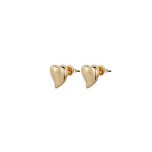 Load image into Gallery viewer, uno de 50 uno heart medium heart shaped gold-plated metal alloy earring
