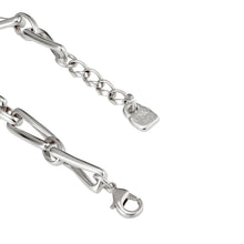 Load image into Gallery viewer, uno de 50 galaxy silver plated metal alloy bracelet with small square links
