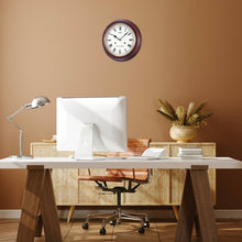 Load image into Gallery viewer, seiko wall clock dual chime round dial with roman numerals
