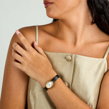 Load image into Gallery viewer, lucien rochat precieux 20mm 2h silver dial black strap
