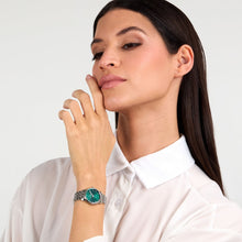 Load image into Gallery viewer, lucien rochat ladies quartz stainless steel green dial bracelet watch
