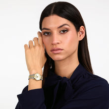 Load image into Gallery viewer, lucien rochat ladies quartz two tone white dial bracelet watch
