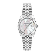 Load image into Gallery viewer, lucien rochat ladies quartz stainless steel mop dial bracelet watch

