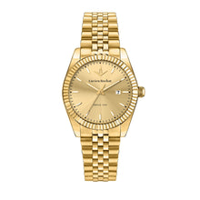 Load image into Gallery viewer, lucien rochat ladies quartz gold plated champagne dial bracelet watch
