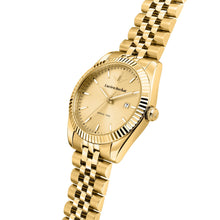 Load image into Gallery viewer, lucien rochat ladies quartz gold plated champagne dial bracelet watch

