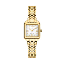 Load image into Gallery viewer, lucien rochat ladies quartz gold plated white dial bracelet watch
